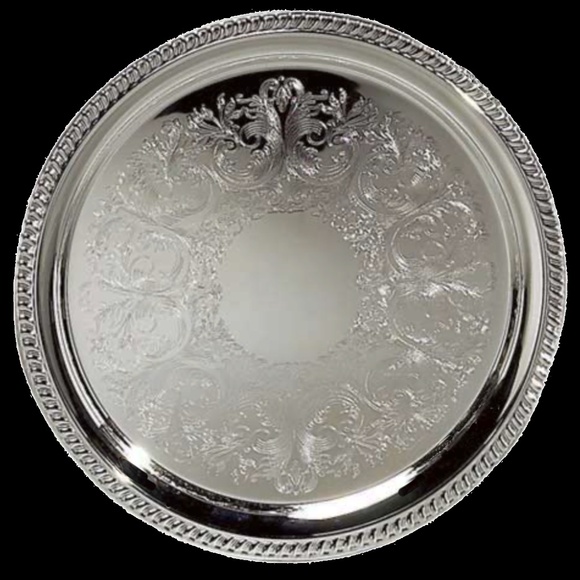 Vintage Birk's Primrose Silver Platter Plate - Picture 1 of 1